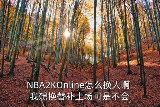 NBA2KOnline怎么换人啊 我想换替补上场可是不会