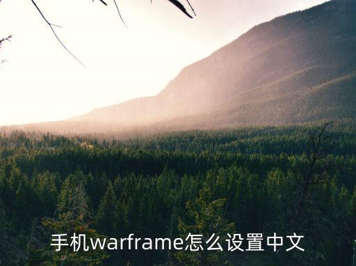 手机warframe怎么设置中文