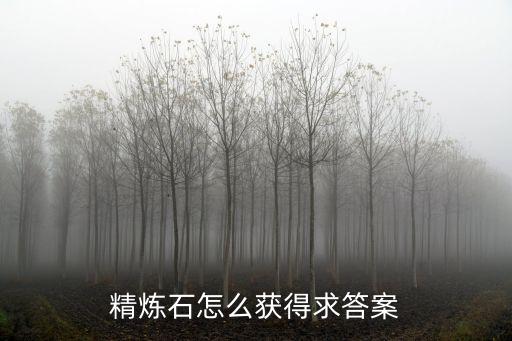 精炼石怎么获得求答案