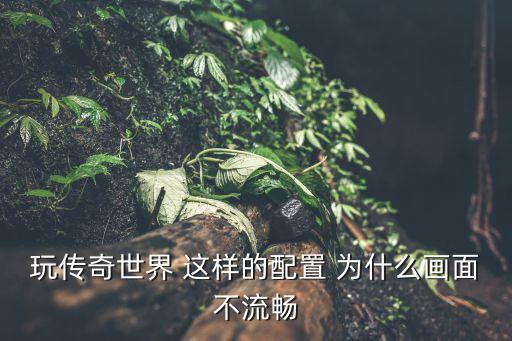 玩传奇世界 这样的配置 为什么画面不流畅