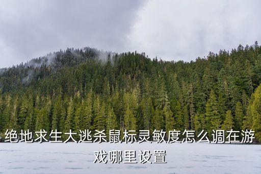 绝地求生大逃杀鼠标灵敏度怎么调在游戏哪里设置