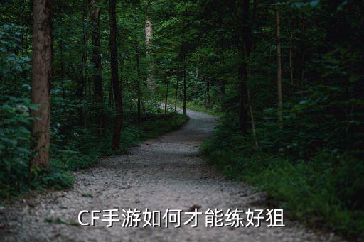 CF手游如何才能练好狙