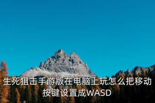 生死狙击手游版在电脑上玩怎么把移动按键设置成WASD