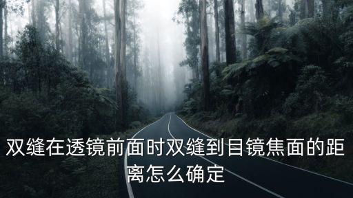 双缝在透镜前面时双缝到目镜焦面的距离怎么确定