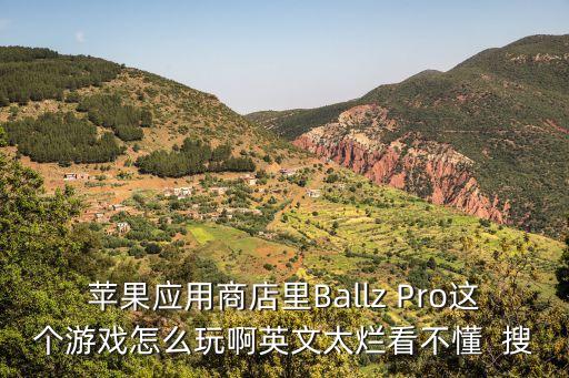 苹果应用商店里Ballz Pro这个游戏怎么玩啊英文太烂看不懂  搜