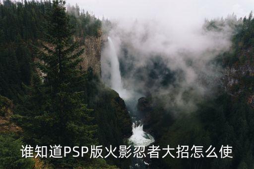 谁知道PSP版火影忍者大招怎么使