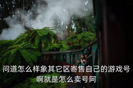 问道怎么样象其它区寄售自己的游戏号啊就是怎么卖号阿