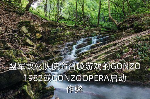 盟军敢死队使命召唤游戏的GONZO1982或GONZOOPERA启动作弊