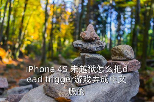 iPhone 4S 未越狱怎么把dead trigger游戏弄成中文版的