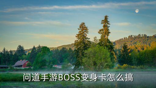 问道手游BOSS变身卡怎么搞