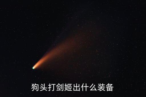 狗头打剑姬出什么装备