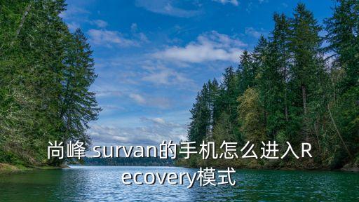 尚峰 survan的手机怎么进入Recovery模式