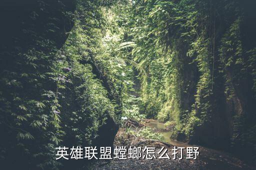 英雄联盟螳螂怎么打野