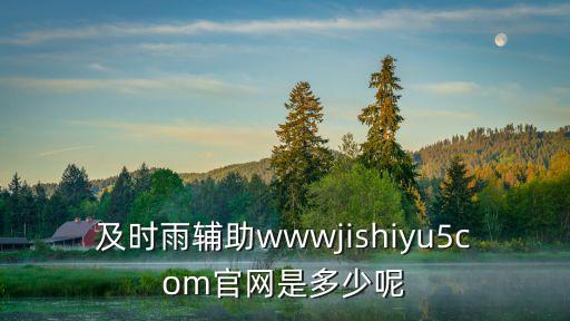 及时雨辅助wwwjishiyu5com官网是多少呢