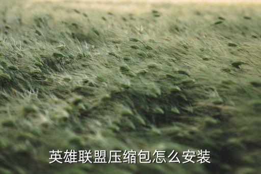 英雄联盟压缩包怎么安装