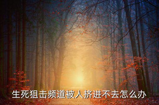 生死狙击手游被挤怎么办，生死狙击有人挤怎么办