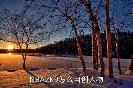 NBA2K9怎么自创人物