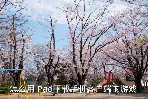 怎么用iPad下载手机客户端的游戏